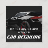 Automatische details vierkante visitekaartje (Voorkant)