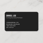 Automatische details visitekaartje (Achterkant)