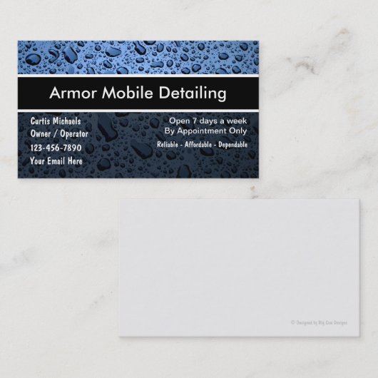 Automatische details voor visitekaartjes (Voorkant / Achterkant)