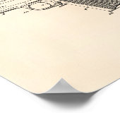 Automatische Firearm 1938 Patent Art Old Peper Poster (Hoek)