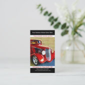  automatische foto van Bright Red Restored Visitekaartje (Staand voorkant)