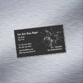 Automatische glasreparatie magnetisch visitekaartje (Voorbeeld)