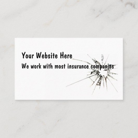 Automatische glasreparatie visitekaartje (Achterkant)