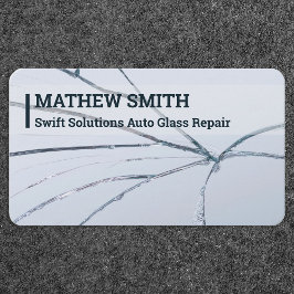 Automatische glasreparatie visitekaartje