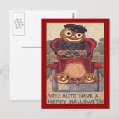 automatische Halloween Briefkaart (Voorkant / Achterkant)