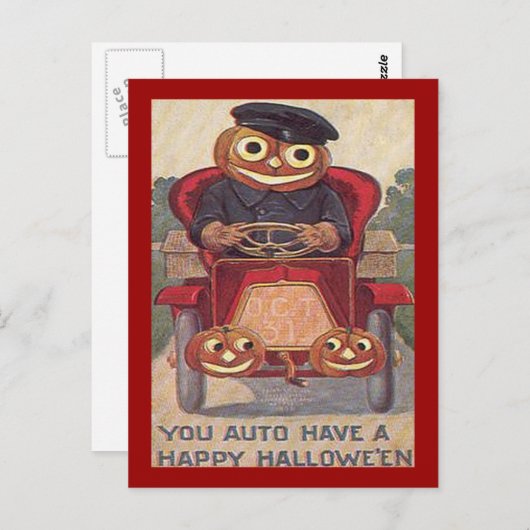  automatische Halloween Briefkaart (Voorkant / Achterkant)