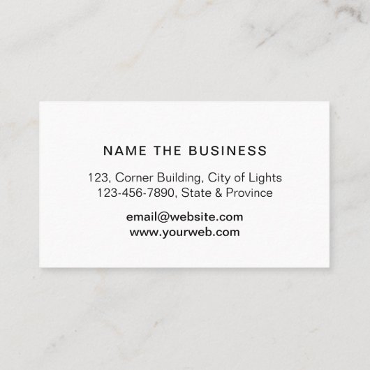 Automatische handymanshulpmiddelen automatische me visitekaartje (Achterkant)