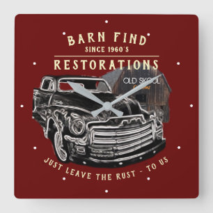 Automatische herstelbarrière Zoek het klassieke k Vierkante Klok