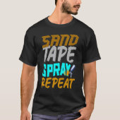 Automatische hoofdletterverf en tapespray automati t-shirt (Voorkant)