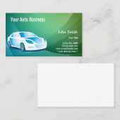 Automatische informatie over professionele auto's visitekaartje (Voorkant / Achterkant)