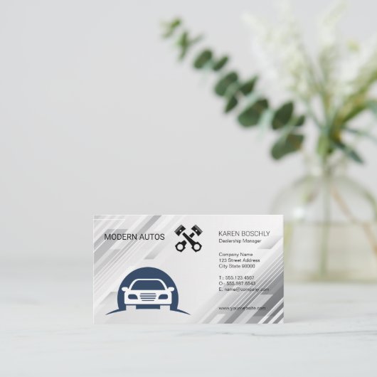 Automatische Logo | Automatisch onderhoud | Autohe Visitekaartje (Staand voorkant)