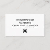 Automatische Logo | Gouden achtergrond Visitekaartje (Achterkant)