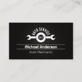 Automatische Logo | Technicus van de automonteur Visitekaartje (Voorkant)
