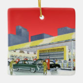 automatische mechanica Complete autoservice Garag Keramisch Ornament (Voorkant)