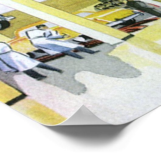 automatische mechanica Complete autoservice Garag Poster (Hoek)