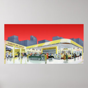 automatische mechanica Complete autoservice Garag Poster