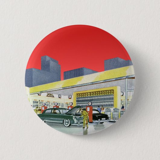  automatische mechanica Complete autoservice Garag Ronde Button 5,7 Cm (Voorkant)