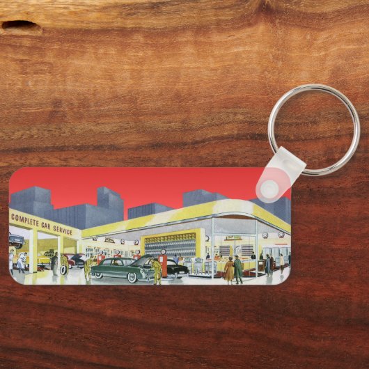  automatische mechanica Complete autoservice Garag Sleutelhanger (Voorkant)