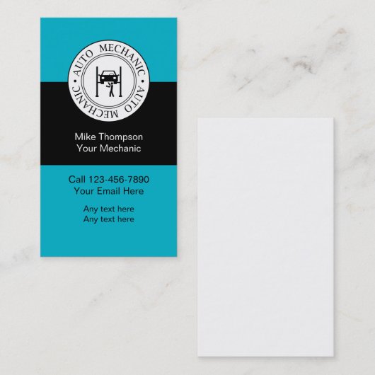 Automatische mechanische Visitekaartjes (Voorkant / Achterkant)