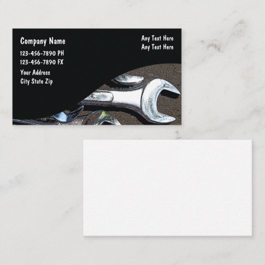 Automatische mechanische Visitekaartjes (Voorkant / Achterkant)