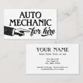 Automatische mechanische Visitekaartjes - Koel  (Voorkant / Achterkant)