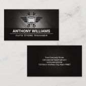 Automatische moersleutels Logo | metaalkoolstofvez Visitekaartje (Voorkant / Achterkant)