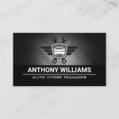 Automatische moersleutels Logo | metaalkoolstofvez Visitekaartje (Voorkant)