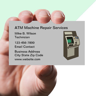 Automatische Pinautomaat Reparatieservice Visitekaartje