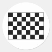 Automatische rackgestuurde vlag ronde sticker (Voorkant)