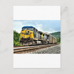 Automatische racktrein briefkaart