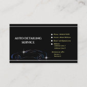 Automatische reiniging van auto's visitekaartje (Voorkant)