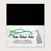 automatische reinigingsspray | Zeepbellen Visitekaartje (Buitenkant ongevouwen)