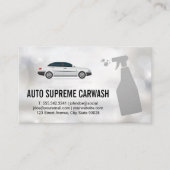 Automatische reinigingssproei | ACHTERGROND Visitekaartje (Voorkant)