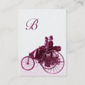 AUTOMATISCHE REPARATIE AUTOMOTIEF MONOGRAM paars w Visitekaartje (Achterkant)