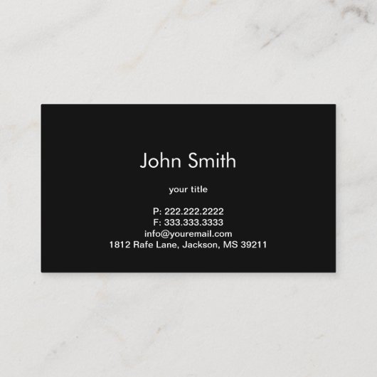 Automatische reparatie gewoon donker visitekaartje (Achterkant)