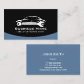 Automatische reparatie van auto's met beroepskarak visitekaartje (Voorkant / Achterkant)