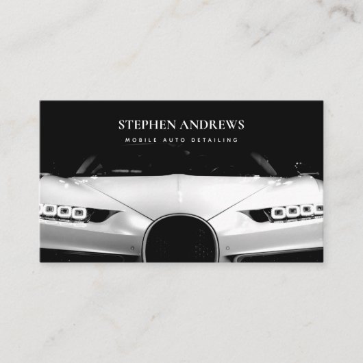 Automatische reparatie van auto's met extra detail visitekaartje (Voorkant)