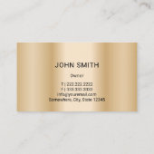 Automatische reparatie van auto's Modern Gold Auto Visitekaartje (Achterkant)