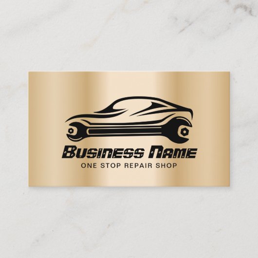 Automatische reparatie van auto's Modern Gold Auto Visitekaartje