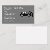 Automatische reparatie van auto's visitekaartje (Voorkant / Achterkant)