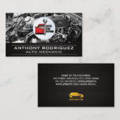 Automatische reparatie van auto's | Visitekaartje  (Voorkant / Achterkant)