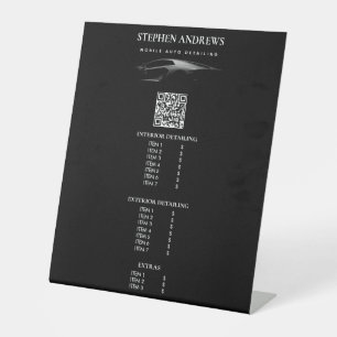 Automatische reparatie van de QR-code voor automat Reclamebord Met Voetstuk