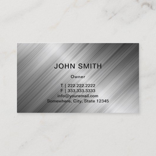 Automatische reparatie van metaalauto's visitekaartje (Achterkant)