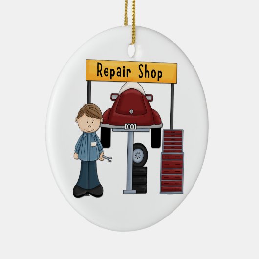  automatische reparatie WinkelT - shirts en cadeau Keramisch Ornament (Rechts)