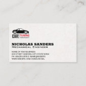 Automatische service | Auto-Logo | monteur Visitekaartje (Voorkant)