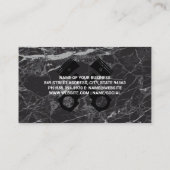 Automatische service Logo-moersleutels | zwart mar Visitekaartje (Achterkant)