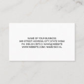 Automatische servicepictogrammen | werktuigbouwkun visitekaartje (Achterkant)