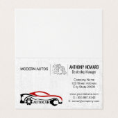 Automatische services | autodealerschap | Auto-ond Visitekaartje (Buitenkant ongevouwen)