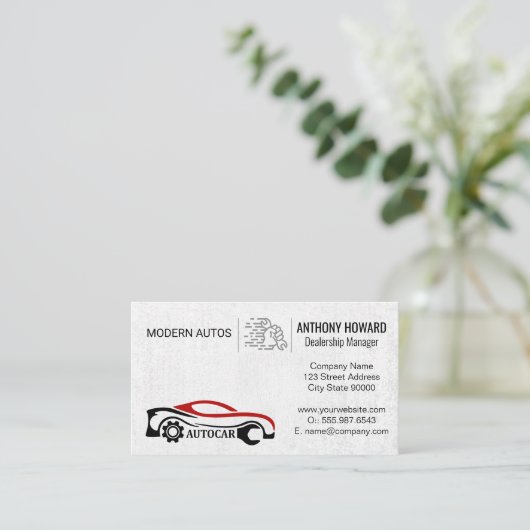 Automatische services | autodealerschap | Auto-ond Visitekaartje (Staand voorkant)