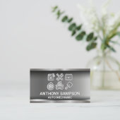 Automatische services | Mechanica en onderhoud Visitekaartje (Staand voorkant)